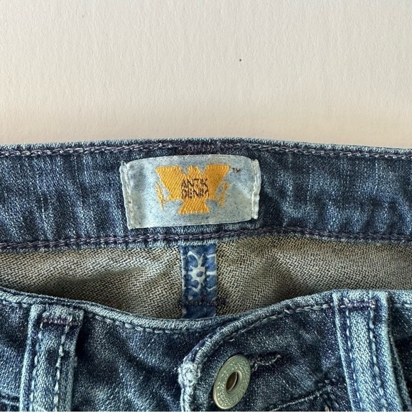 Antik Jeans Size 28 Y2K Embroidered Pocket - Picture 13 of 15